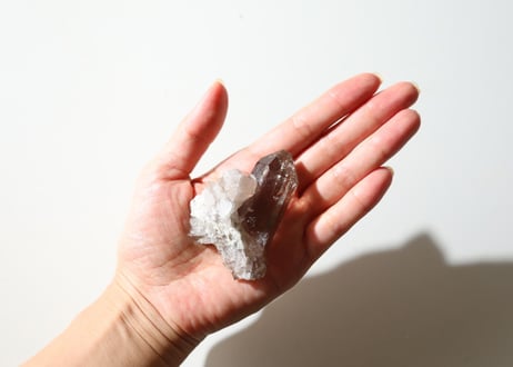 技封入❣️【宇宙意識と接続する】 モンブラン産 スモーキークォーツ 原石ポイント【深いやすらぎ】　※イベントクーポン使用不可