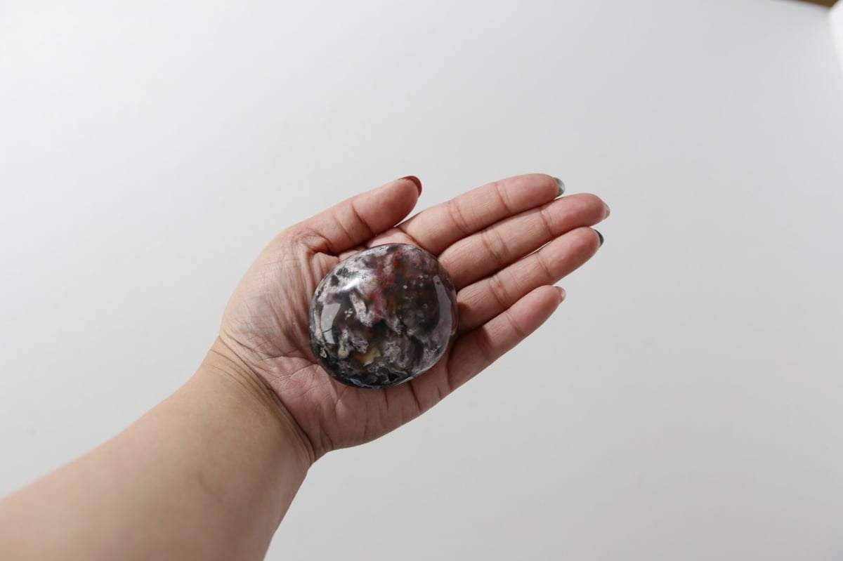 オーシャンジャスパー ハート Amazon.co.jp: 2.8インチ 190g