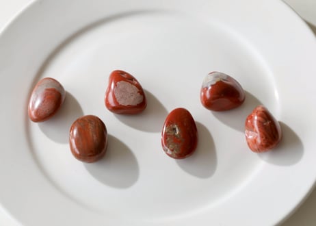 【理想を現実にする】レッドジャスパー タンブル（6個セット）