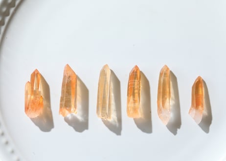 【勇気で切り開く】タンジェリン レムリアンクォーツ （6本セット）