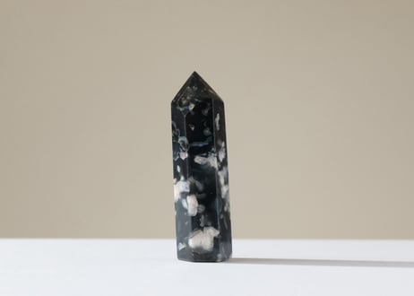 【悟りのシッディ入り】ブラックチェリーブロッサムアゲート ポイント