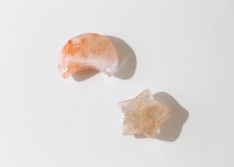 【煌めき】ヘマタイトインクォーツ 月と星