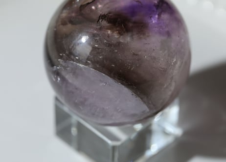 【幻】虹入り トリコロール 水晶 スフィア