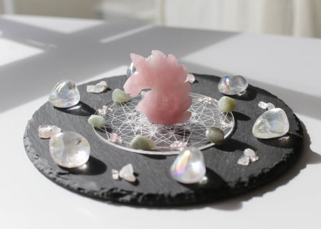 【美の象徴】六芒星グリッドプレート(10㎝)
