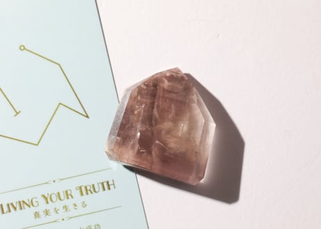 【LIVING YOUR TRUTH 真実を生きる（喜びで学ぶ・大成功）シジル封入 オリジナルカード付き❣️】ピンクリチウムクォーツ ポイント ※イベントクーポン使用不可