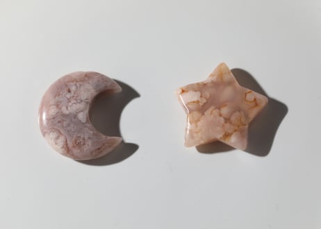 【お菓子の国で】チェリーブロッサムアゲート 月と星 B