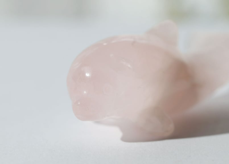 悟りのシッディ入り】ローズクォーツ イルカ | Y.S.Y24