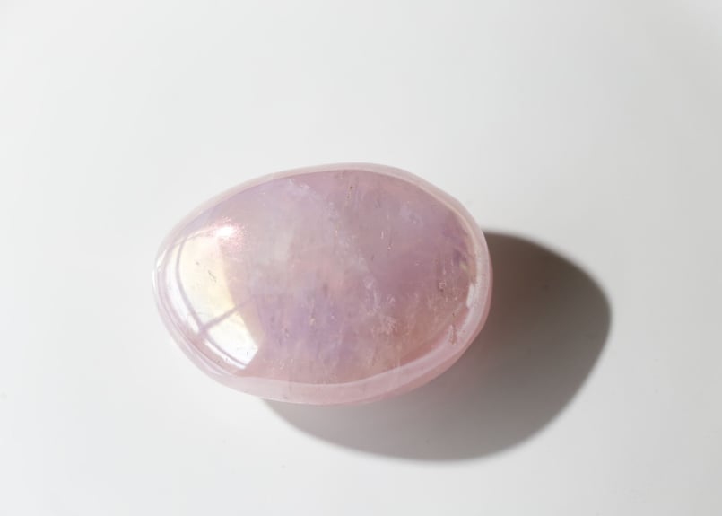 エンジェルオーラハートローズクォーツ 178g 天然石 パワーストーン エンジェルオーラローズクォーツ ハート73♡ Angel Aura Rose