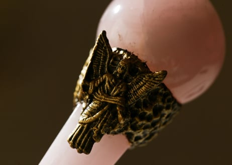 ガーディアンエンジェルのローズクォーツミニワンドの魔法のセット