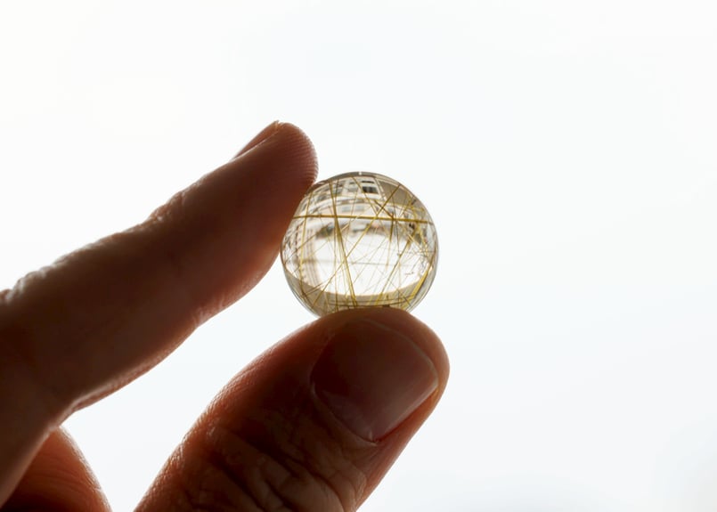 技封入❣️【時給一億】ゴールドルチルクォーツ スフィア ※イベント