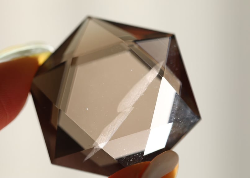 スモーキークォーツBIGシェル♡♡貝No.2342 ホワイトシェル(白蝶貝)×スモーキークォーツ タブレット