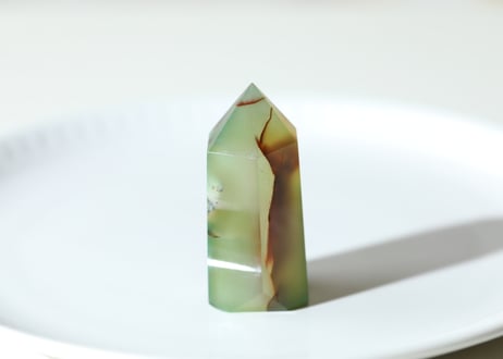 【すくすく育つ】ブルーチェリーブロッサムアゲート ポイント