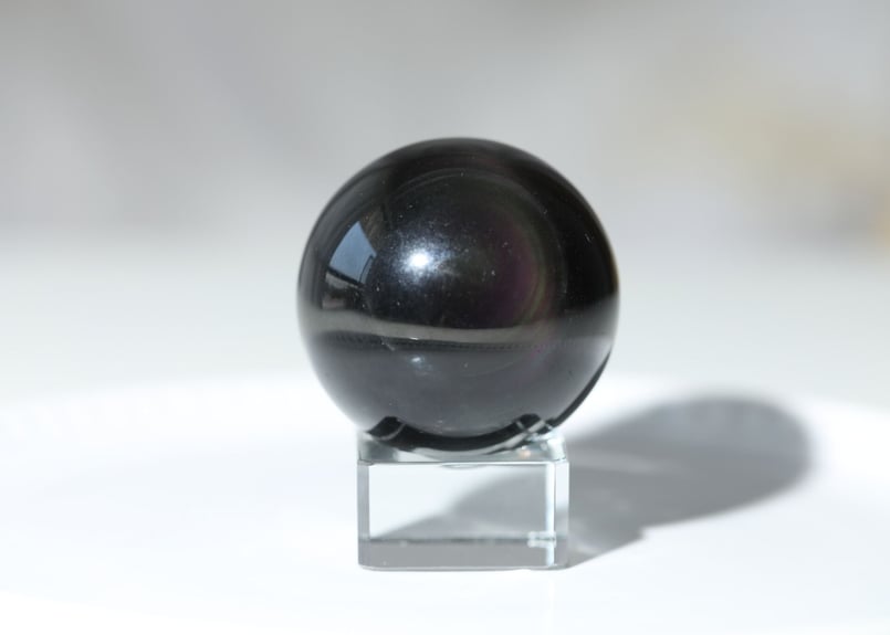 レインボーオブシディアン  お月様 レインボーオブシディアン（黒曜石） Planet Orbit メキシコ産