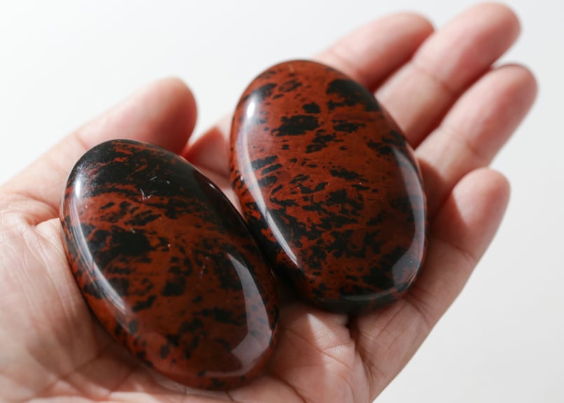 夏至のエナジー入り 】コーヒーオブシディアン 握り石 | Y.S.Y24