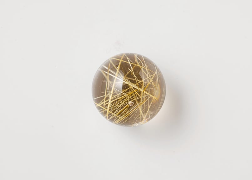 技封入❣️【時給一億】ゴールドルチルクォーツ スフィア ※イベント