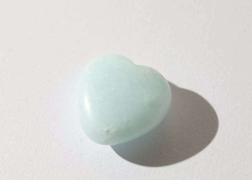 悟りのシッディ入り】アクアマリン ハート（1個） | Y.S.Y24