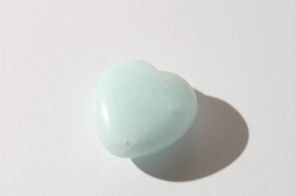 悟りのシッディ入り】アクアマリン ハート（1個） | Y.S.Y24