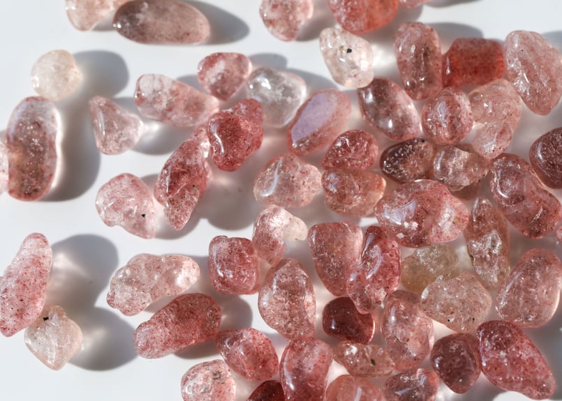 アンチエイジング】タンザニア産 ストロベリークォーツ さざれ（40g