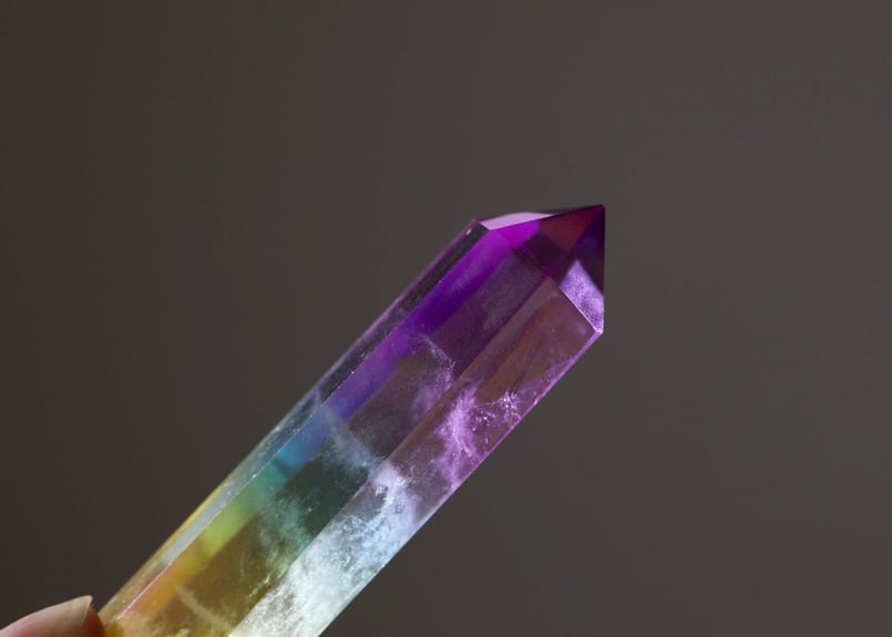 魔法をかけて】レインボーオーラクォーツ ポイント | Y.S.Y24