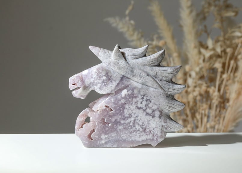 光を表現する】ハイクオリティ ドゥルジーピンクアメジスト ユニコーン