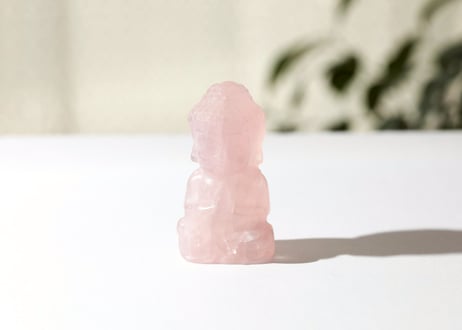 技封入❣️【先祖供養/時給一億/あらゆる可能性の扉を開く】ローズクォーツ ブッダ ※イベントクーポン使用不可