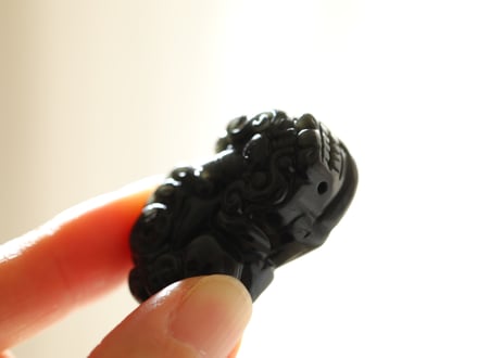 【現実を動かす】レインボーオブシディアン ヒキュウペア