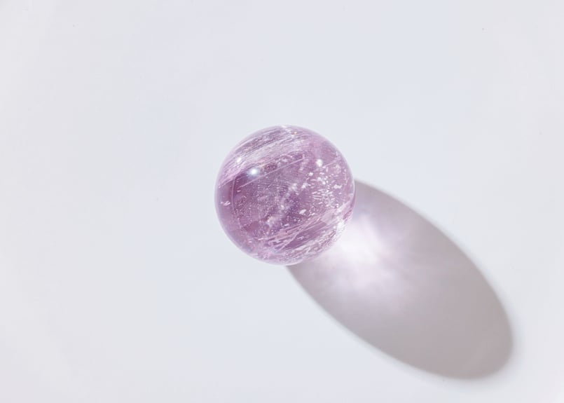 神聖な温もり】ハイクオリティ クンツァイト スフィア | Y.S.Y24