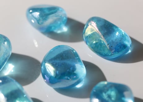 【シリウスの叡智】アクアオーラクォーツ タンブルL（6個セット）
