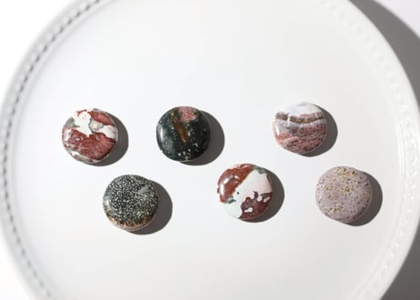 【海の神と繋がる】オーシャンジャスパー おはじき（6個セット）