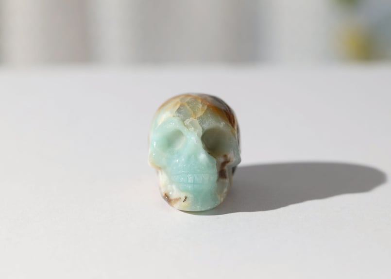 脳と調和する】アマゾナイト スカル | Y.S.Y24