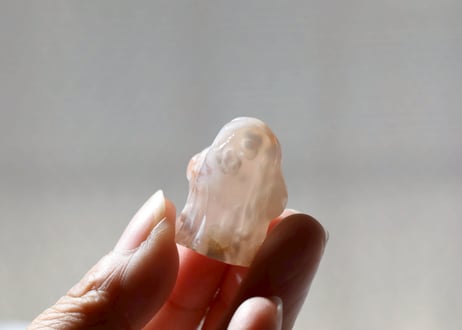【怖さを豊かさに変換する】チェリーブロッサムアゲート おばけ