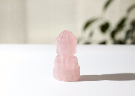 技封入❣️【先祖供養/時給一億/あらゆる可能性の扉を開く】ローズクォーツ ブッダ ※イベントクーポン使用不可