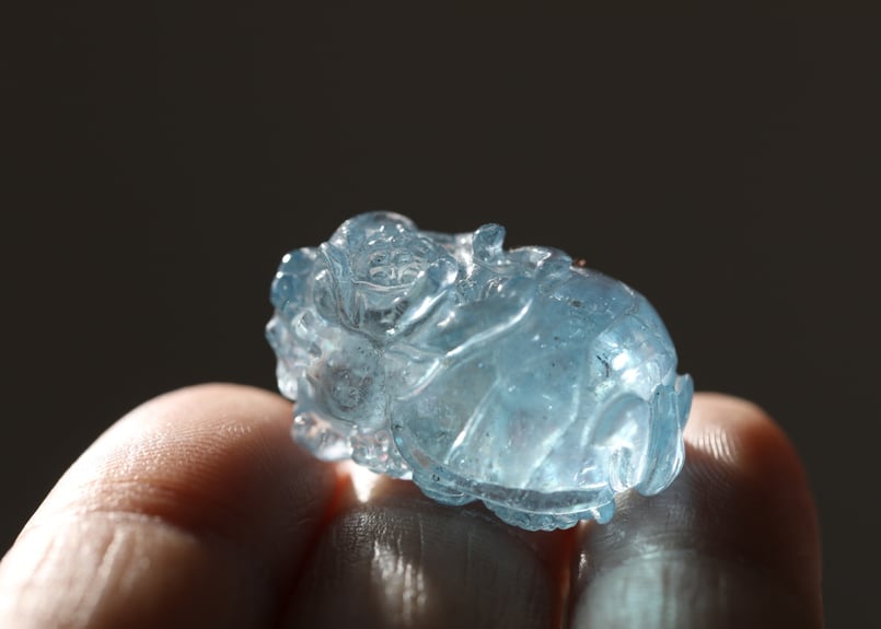 金龍、金運の器が広がる技入り！】ハイクオリティ アクアマリン