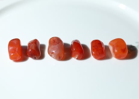 カーネリアンタンブル　6個セット