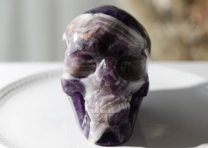 宇宙意識と接続する】技入り❣️ドリームアメジスト スカル【夢で会