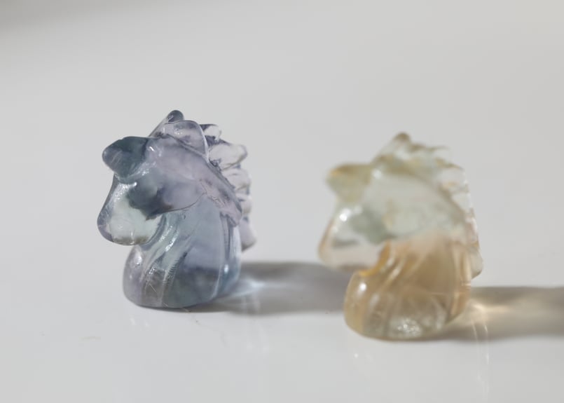 楽しいアイデア】ブルーフローライト＆イエローフローライト ミニミニ