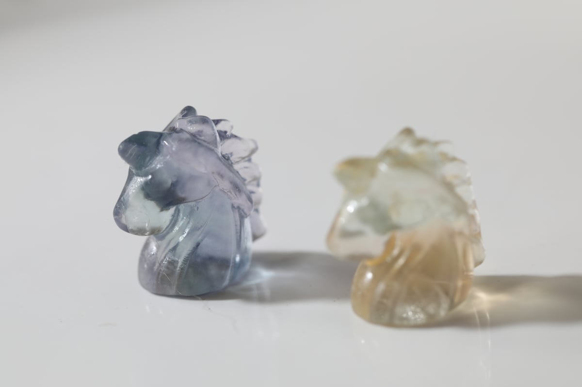 楽しいアイデア】ブルーフローライト＆イエローフローライト ミニミニ