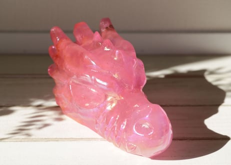 とっても大きなピンクオーラクォーツ ドラゴン　【あなたの恋人】