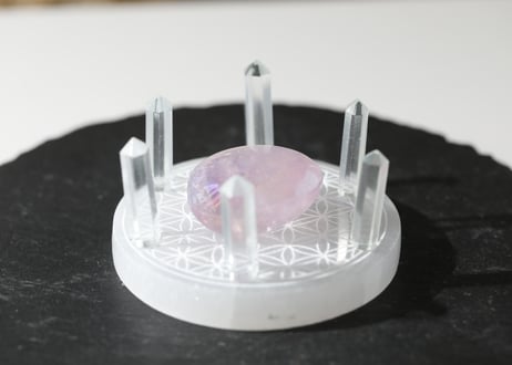 【聖なる気付き】グリーンアメジスト＆エンジェルオーラ アメジストの神聖な祭壇