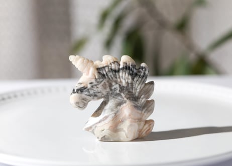 【デザインを楽しむ】クレイジーレースアゲート ユニコーン