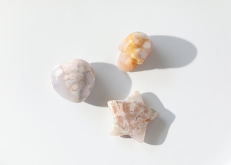 【カルマ解放のシッティ入り】チェリーブロッサムアゲートの愛のセット