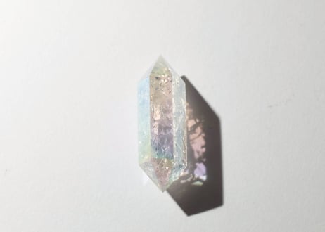 大技封入❣️【Over the rainbow(願いの実現)】エンジェルオーラ クラッククォーツ ダブルターミネーテッド ※イベントクーポン使用不可