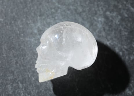 【慶び】虹入り クリアクォーツ スカル
