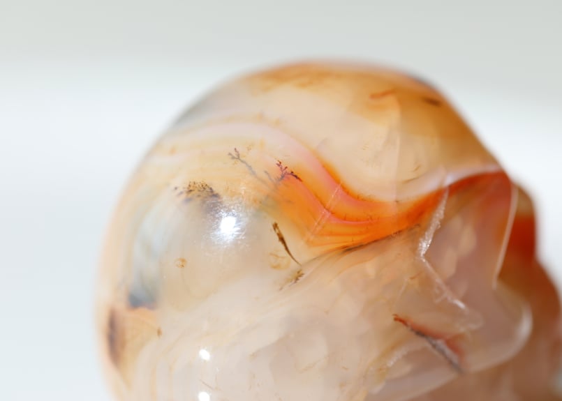 サードニクス 紅縞瑪瑙 マダガスカル産 天然 原石 瑪瑙カッサ 148g 玉髄 海