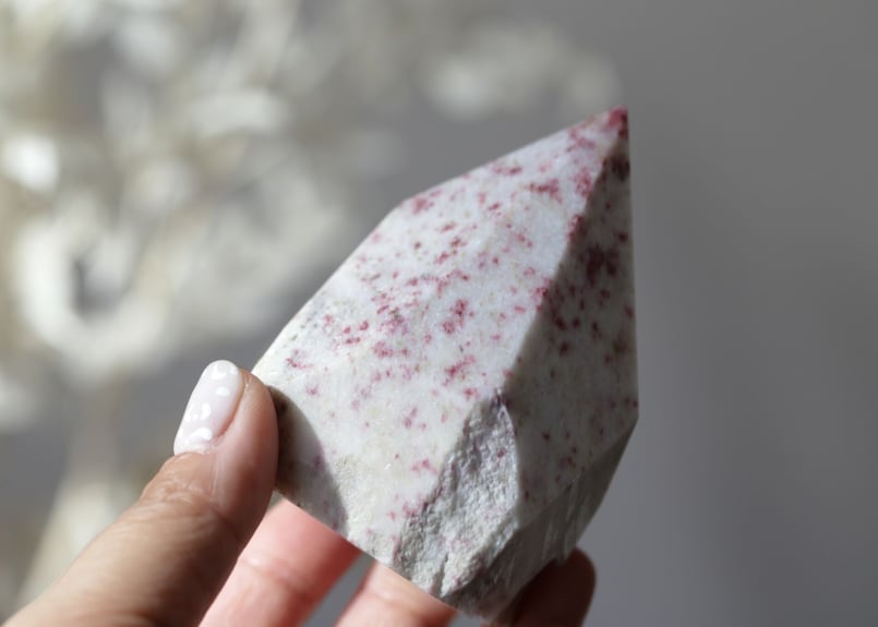 賢者の石】シナバーインクォーツ ハーフポリッシュ | Y.S.Y24