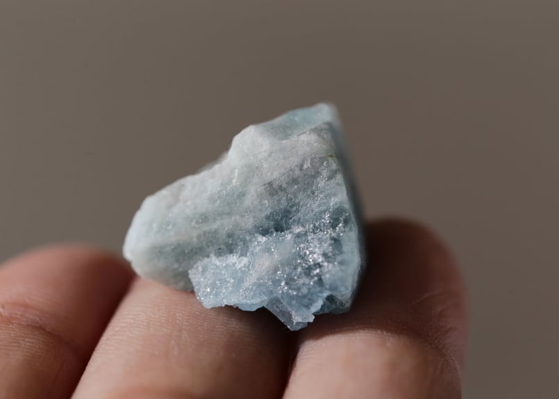 アクアマリン原石13 2個セット ウォーターエッチングシリーズ