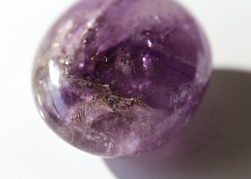 寄り添う】アメジスト 握り石 | Y.S.Y24