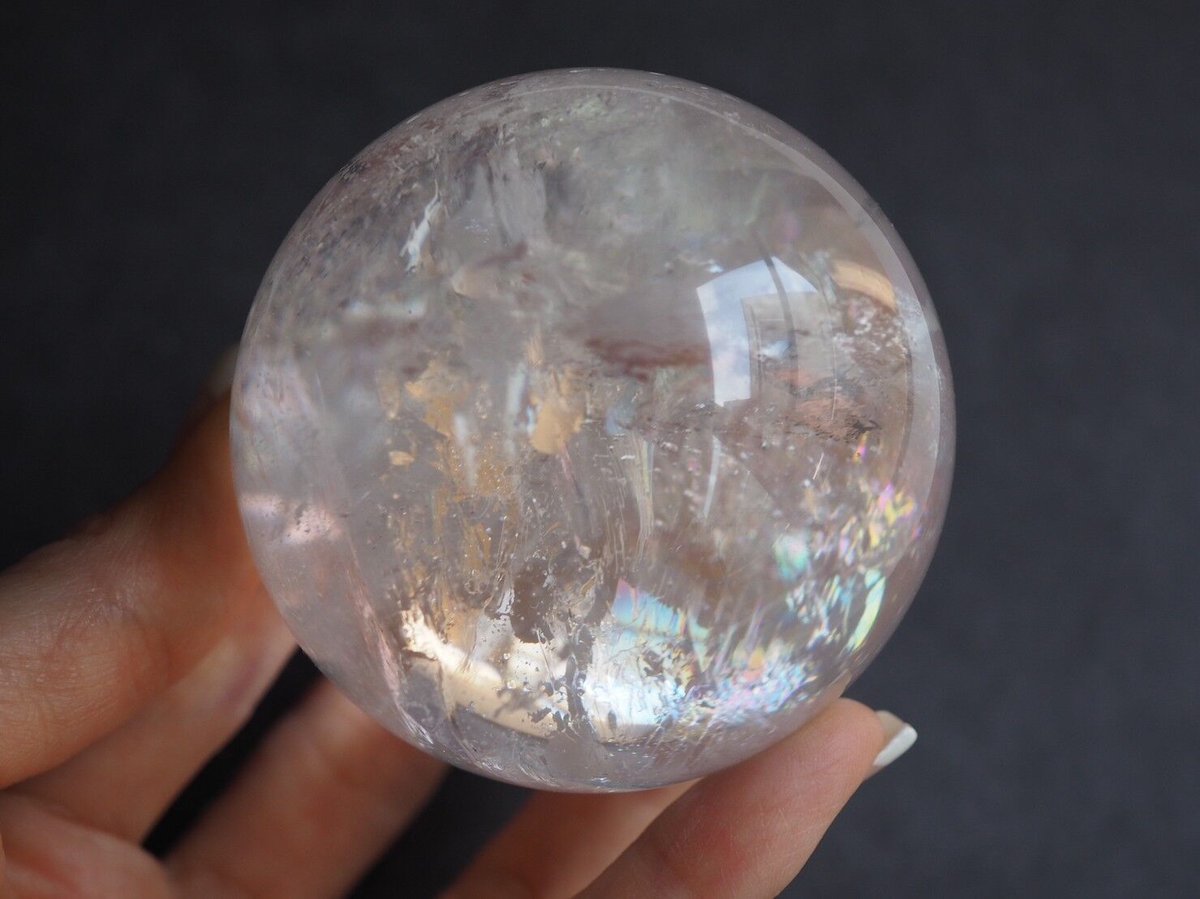 ピンククリアクォーツ　スフィア☆ 極上のピンクアゼツライト ピンククォーツ ピンクファイヤークォーツ