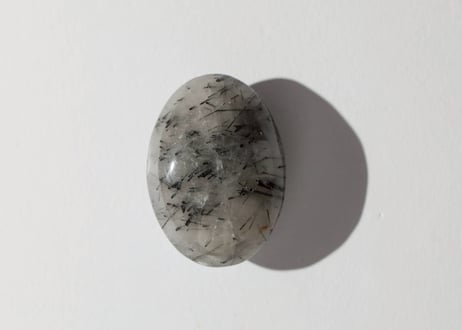 【大地への許し】ブラックトルマリンインクォーツ 握り石