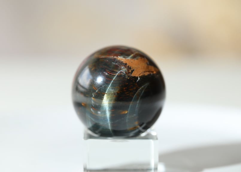 前進】ブルータイガーアイ スフィア | Y.S.Y24